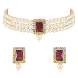 (Pack of 2) Kundan & Pearl Jewellery Set