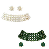 (Pack of 2) Pearl Choker Sets