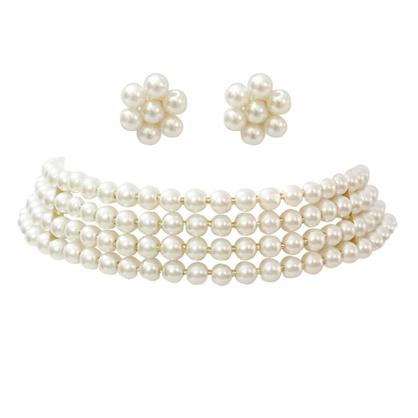 (Pack of 2) Pearl Choker Sets
