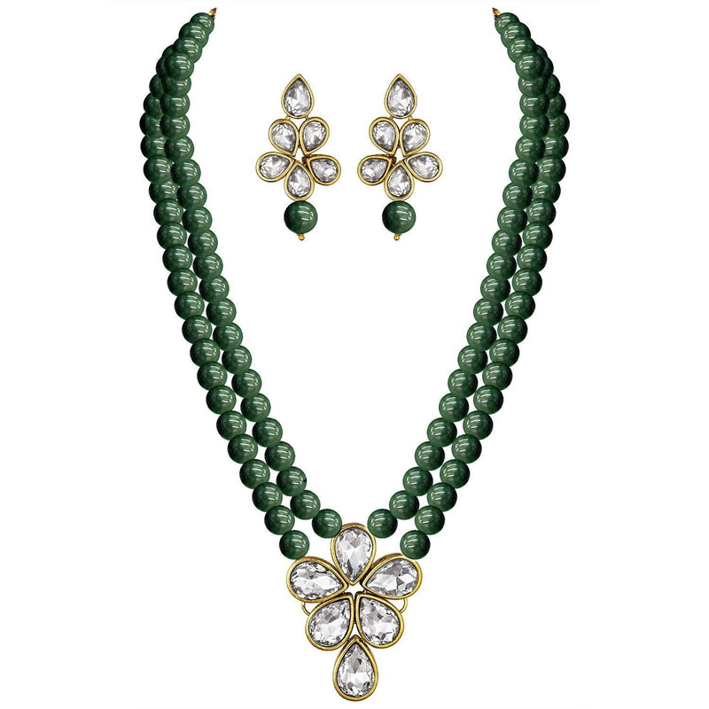 (Pack of 2) Kundan & Pearl Jewellery Set