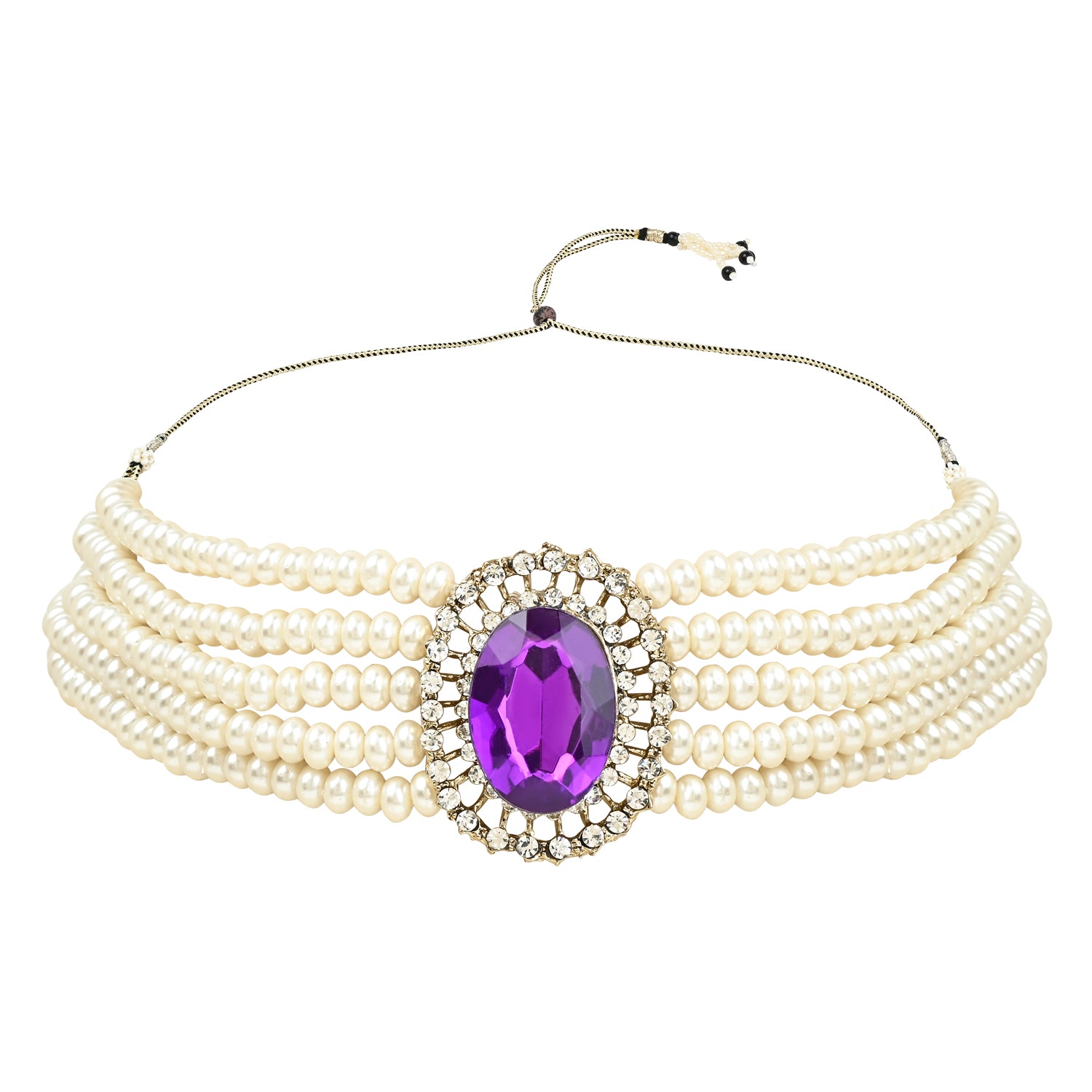 Roop Wine Choker Set