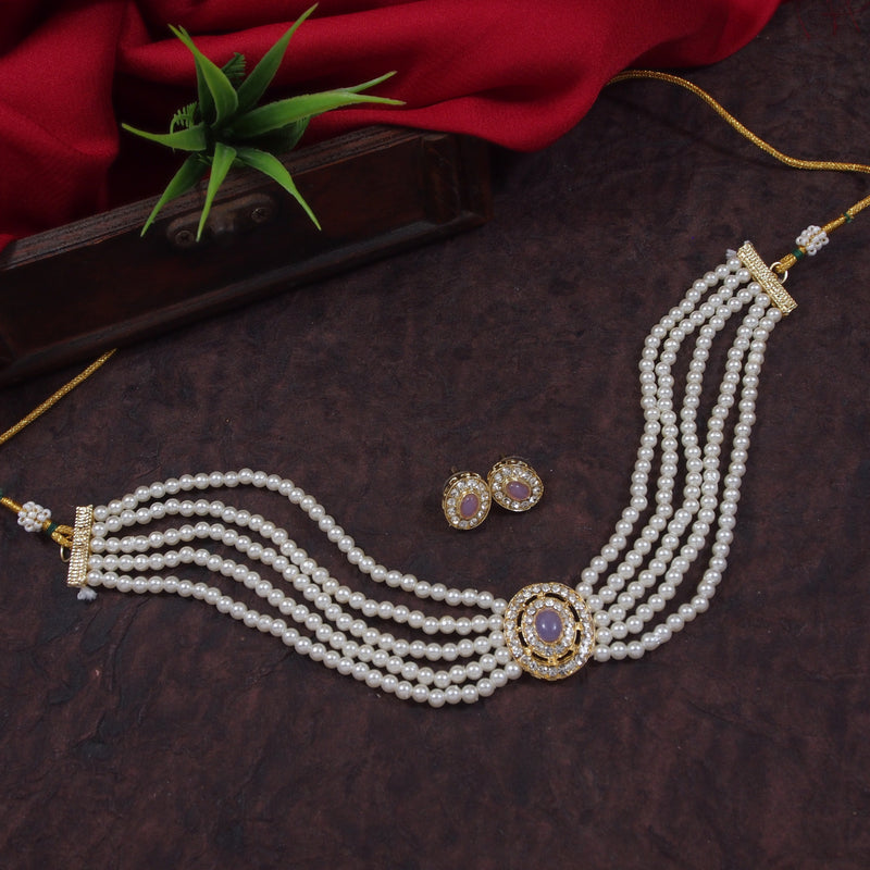 Anaya Purple Choker