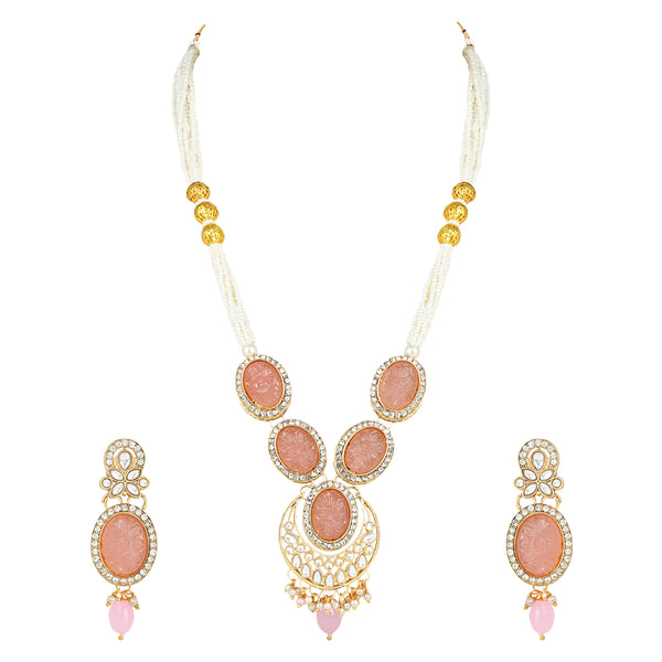 Nirvi Pink Choker Set