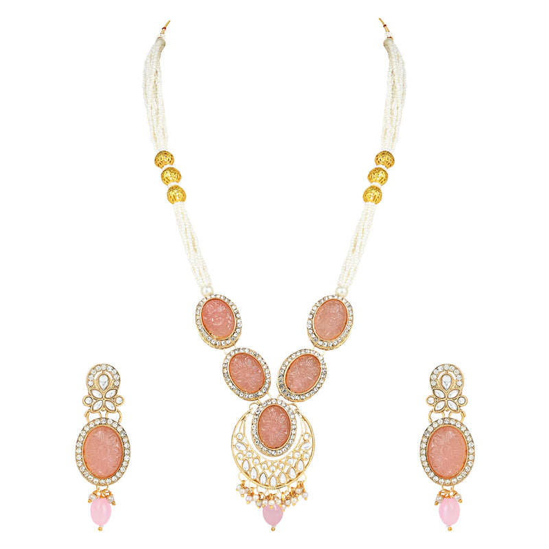 Nirvi Pink Choker Set