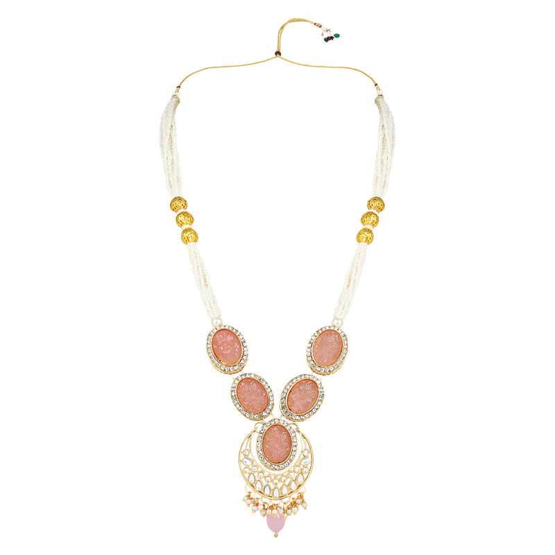 Nirvi Pink Choker Set