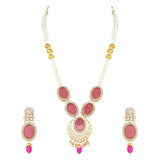 Nirvi Wine Choker Set