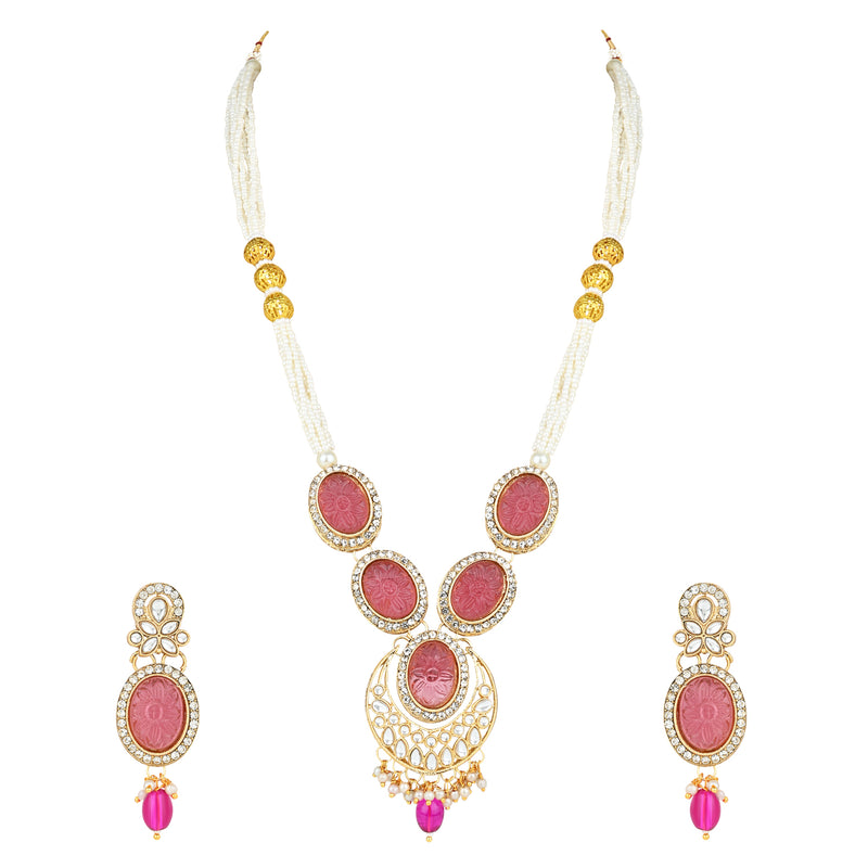 Nirvi Wine Choker Set