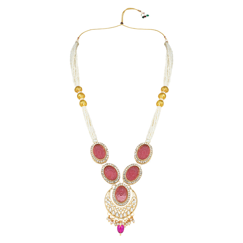 Nirvi Wine Choker Set