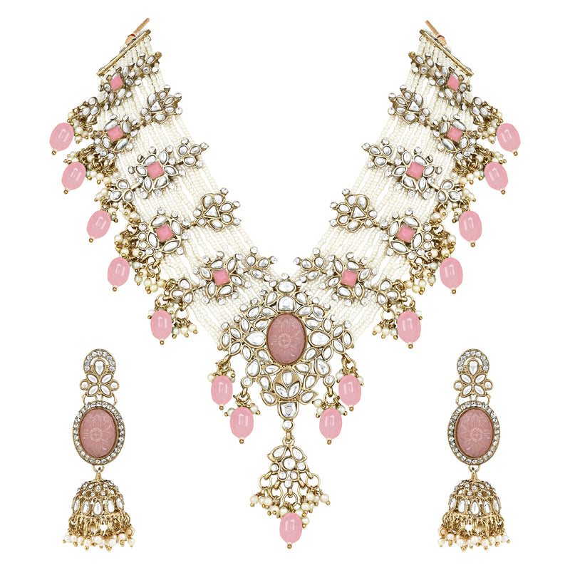 Manasvini Pink Necklace Set