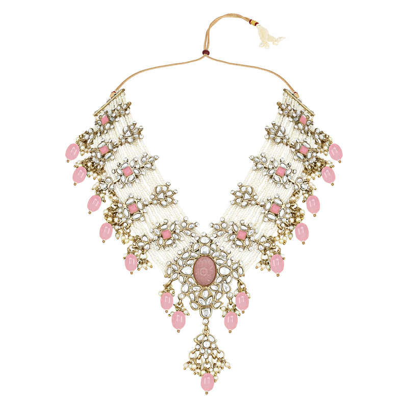 Manasvini Pink Necklace Set