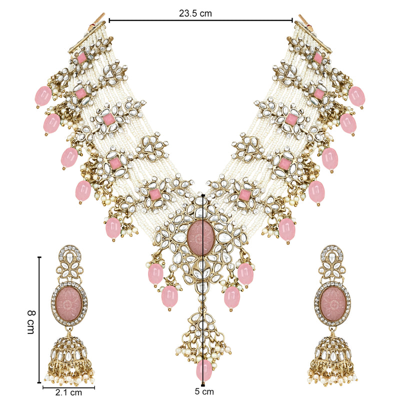 Manasvini Pink Necklace Set