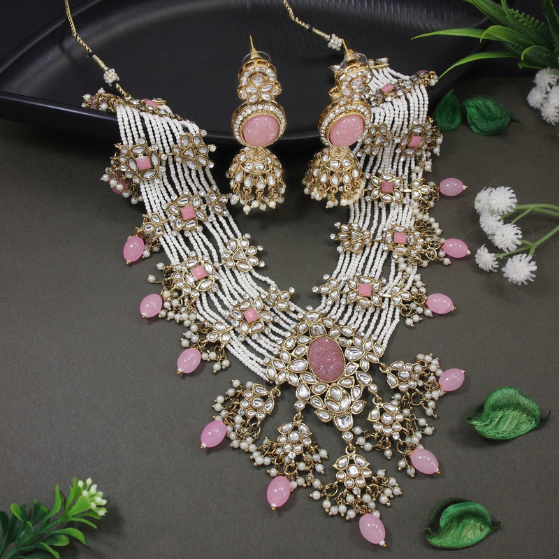 Manasvini Pink Necklace Set