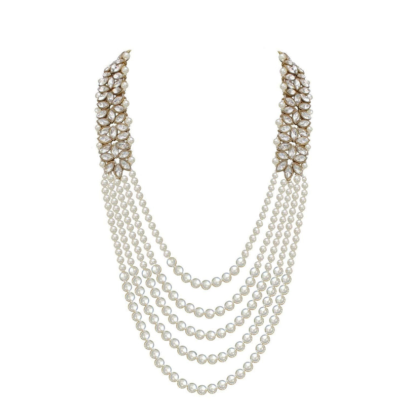 Mangalmurti White Pearl & Kundan Mala