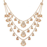 Siddhivinayak White Pearl & Kundan Mala