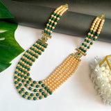 Jairaj Green Necklace For Men