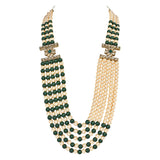 Jairaj Green Necklace For Men