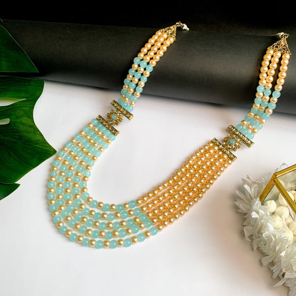 Jairaj Turquoise Necklace For Men