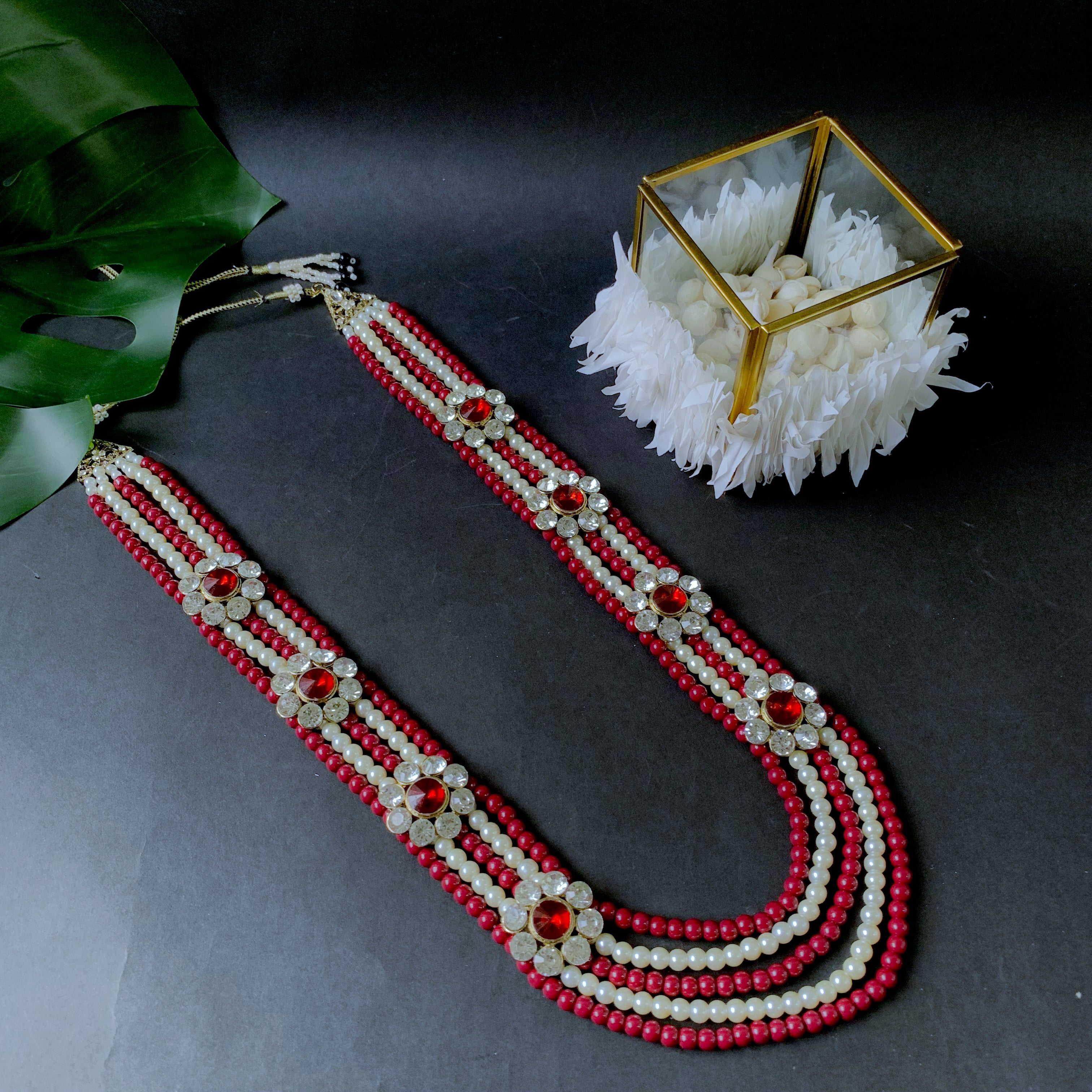 Arjun Maroon Necklace