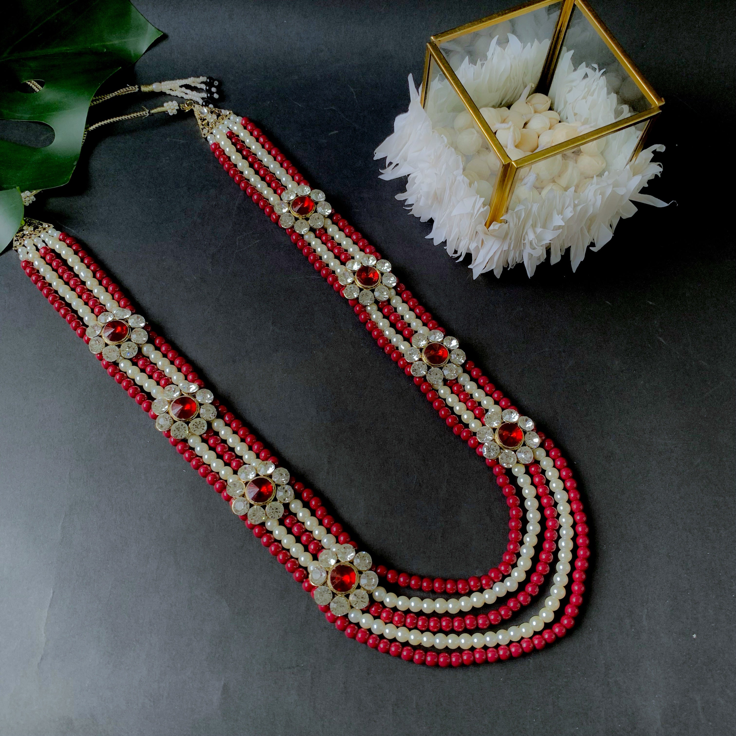 Arjun Maroon Necklace