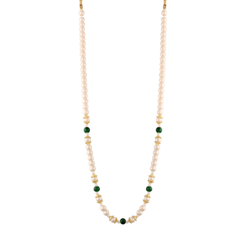 Haridra Green Pearl Mala