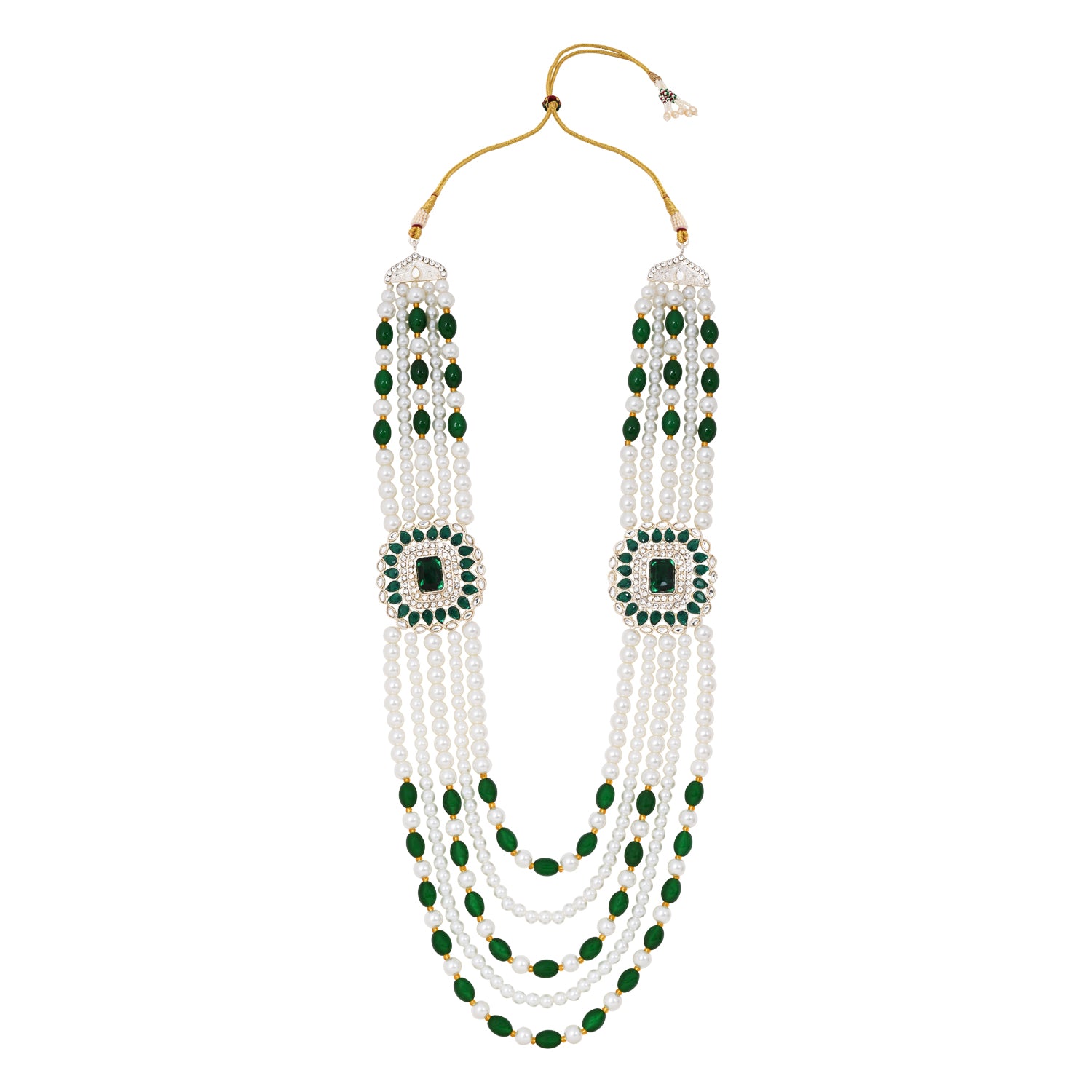 Riyansh Green Necklace For Men