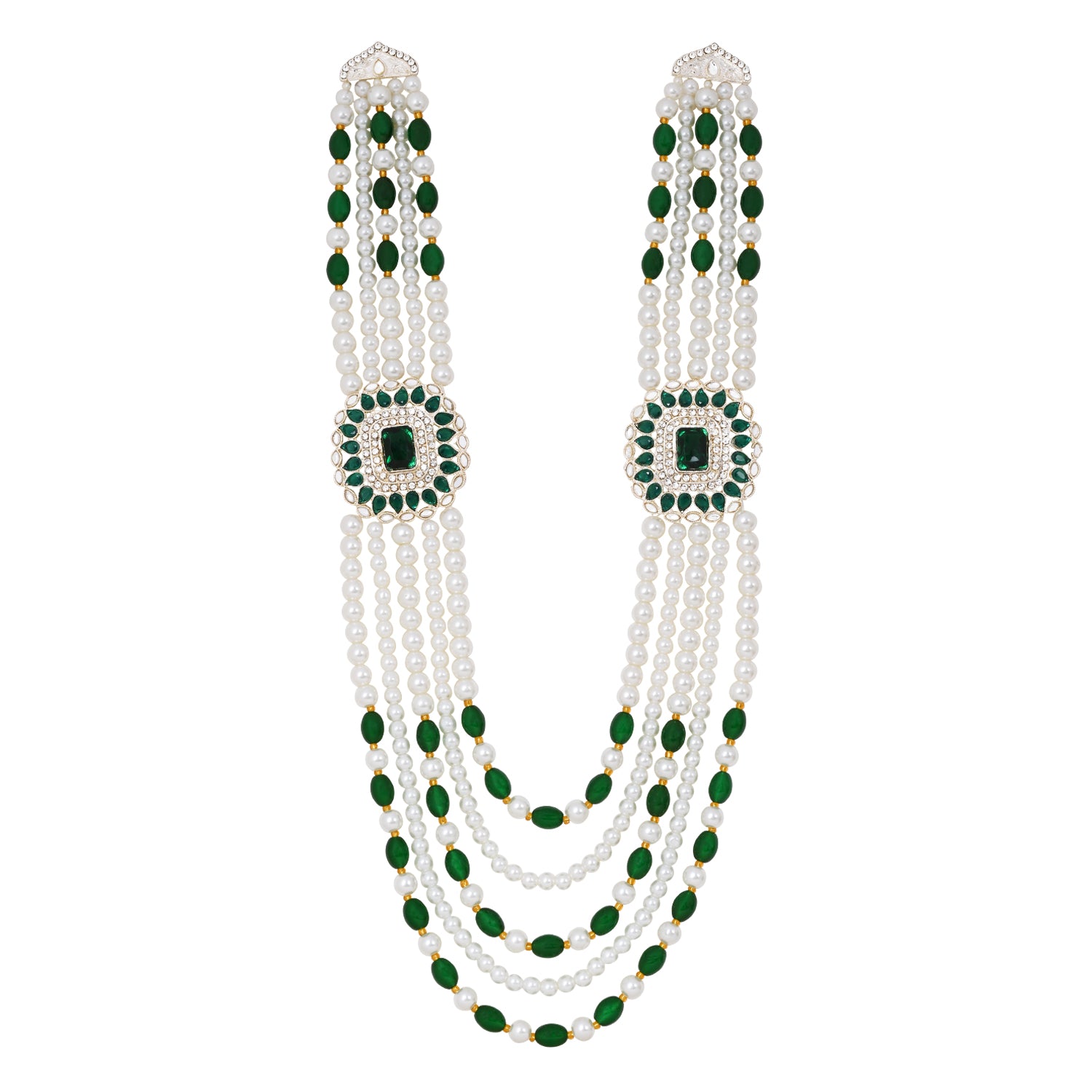 Riyansh Green Necklace For Men