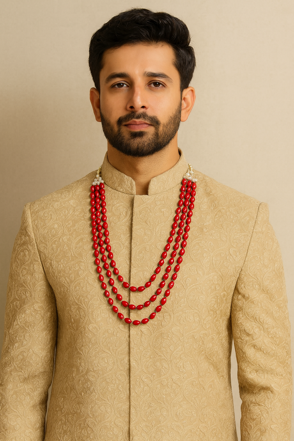 Kabir Maroon Necklace
