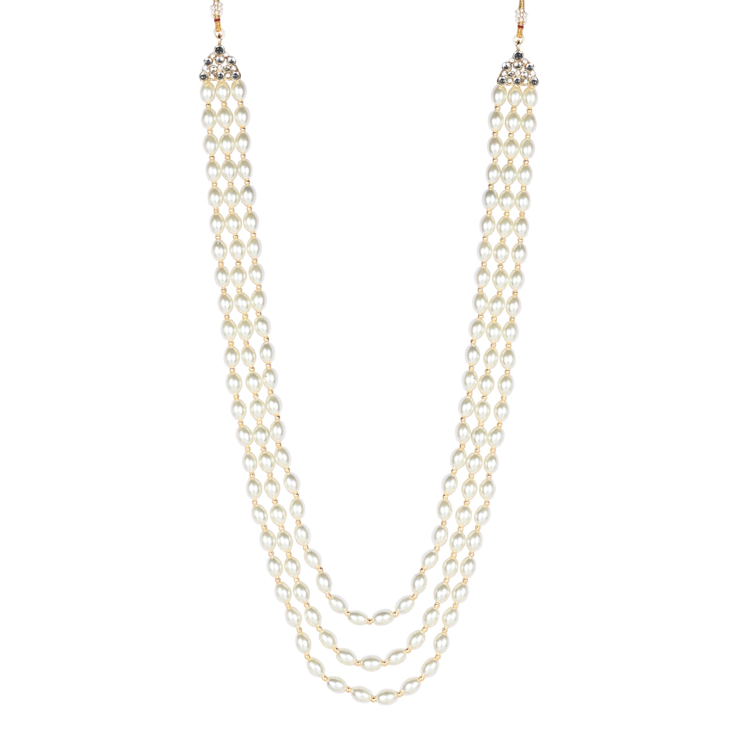 Vishwaraja White Pearl Mala