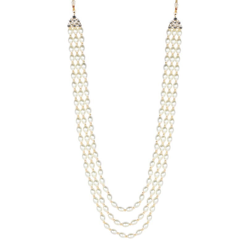 Vishwaraja White Pearl Mala