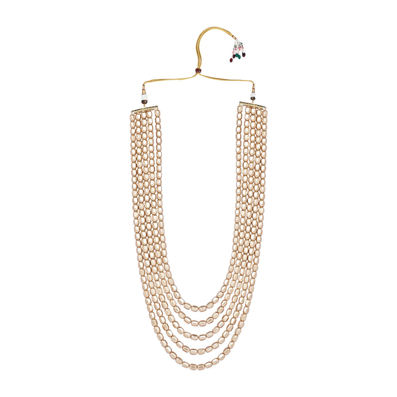 Ganadhakshya Gold Pearl Mala