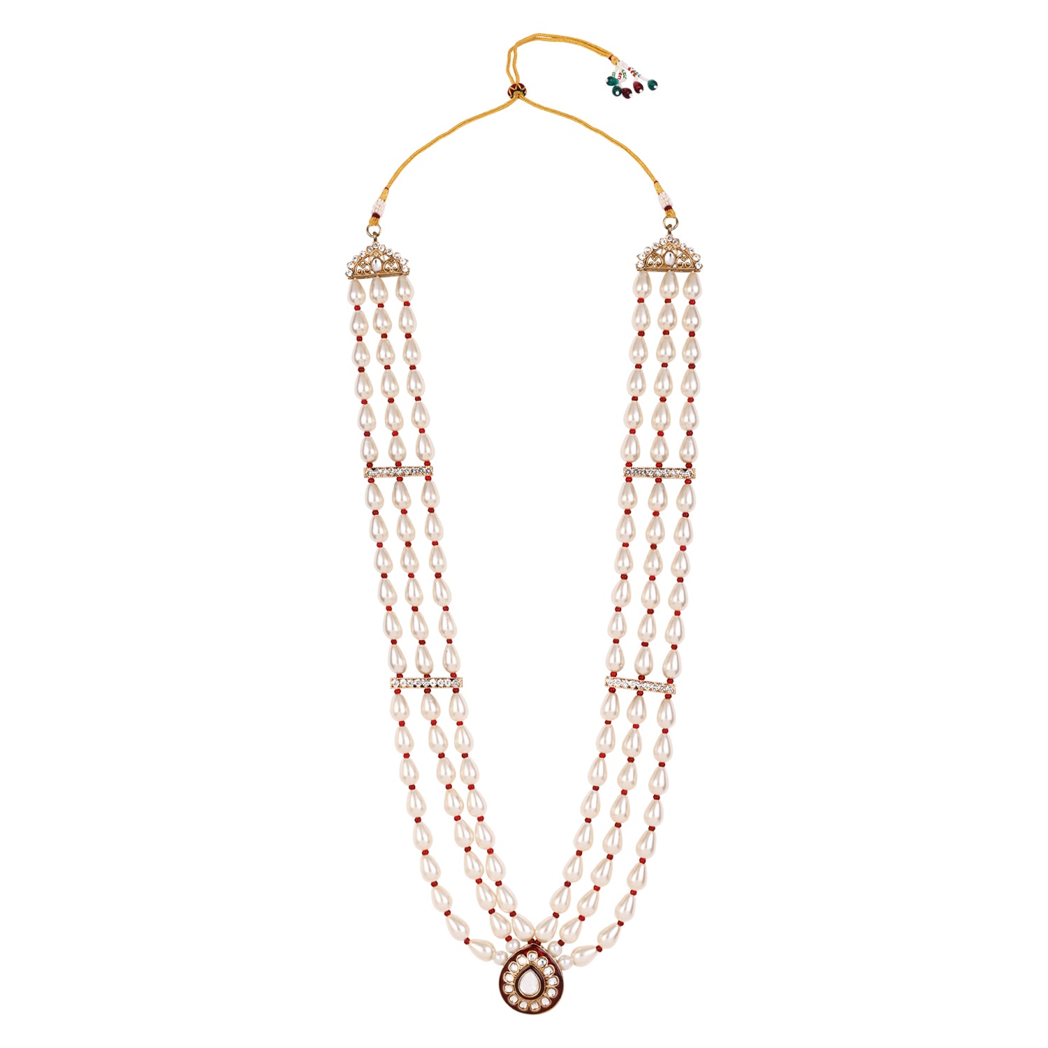 Darsh - Maroon Necklace For Men