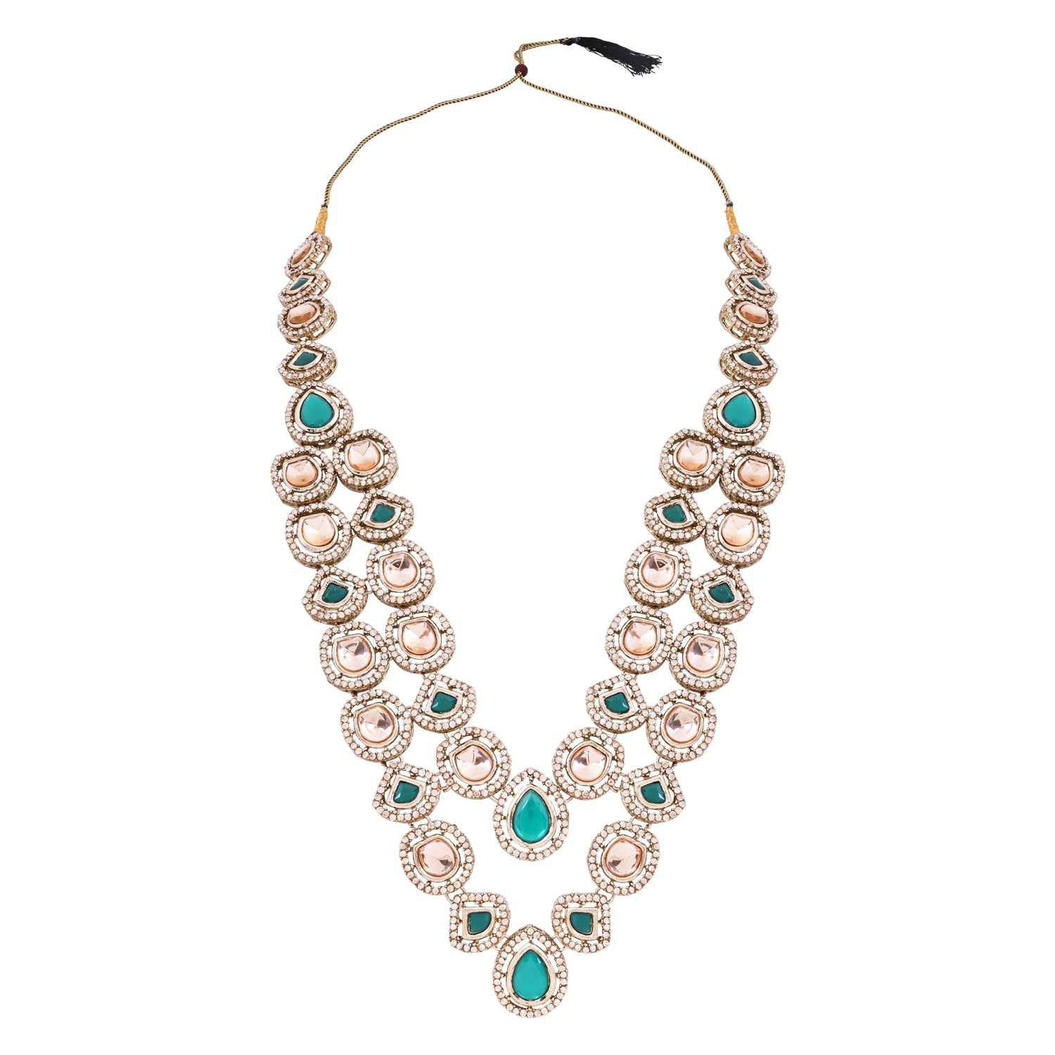 Zorav - Green Kundan Mala