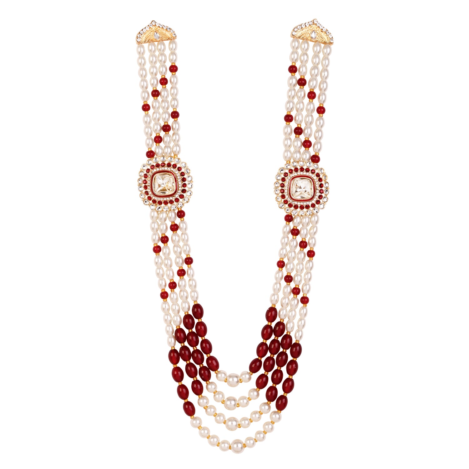 Hridaan - Maroon Necklace For Men