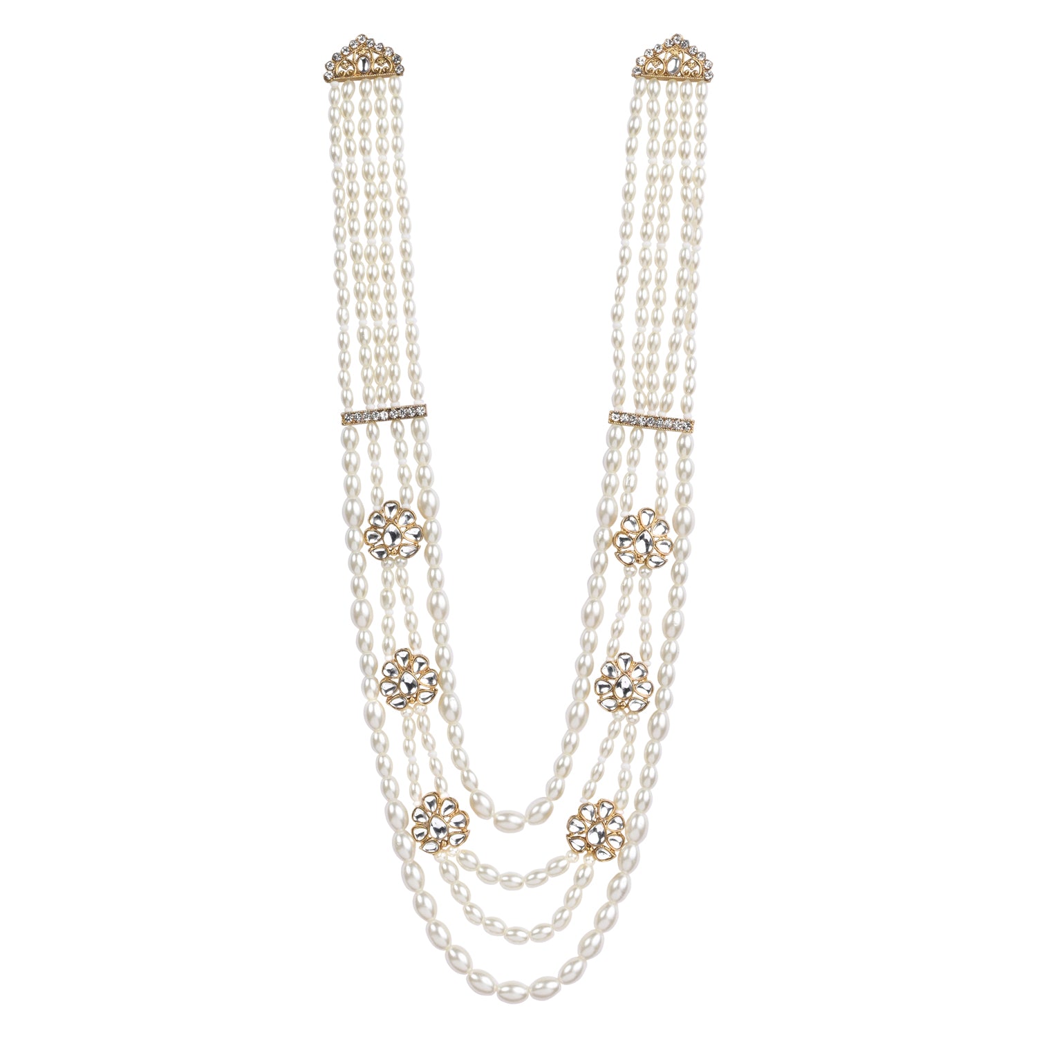 Shaurya - White Necklace For Men