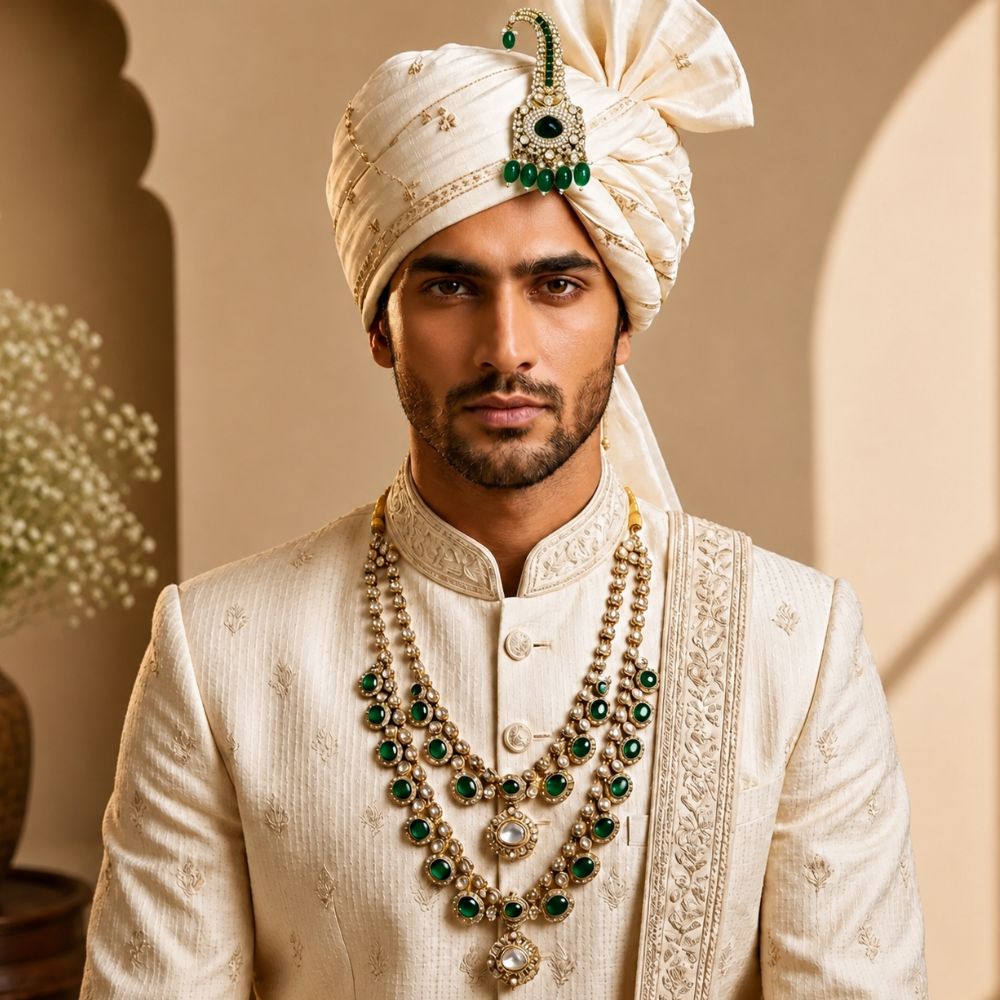 Ishaan Khattar inspired Green mala and Kalangi combo