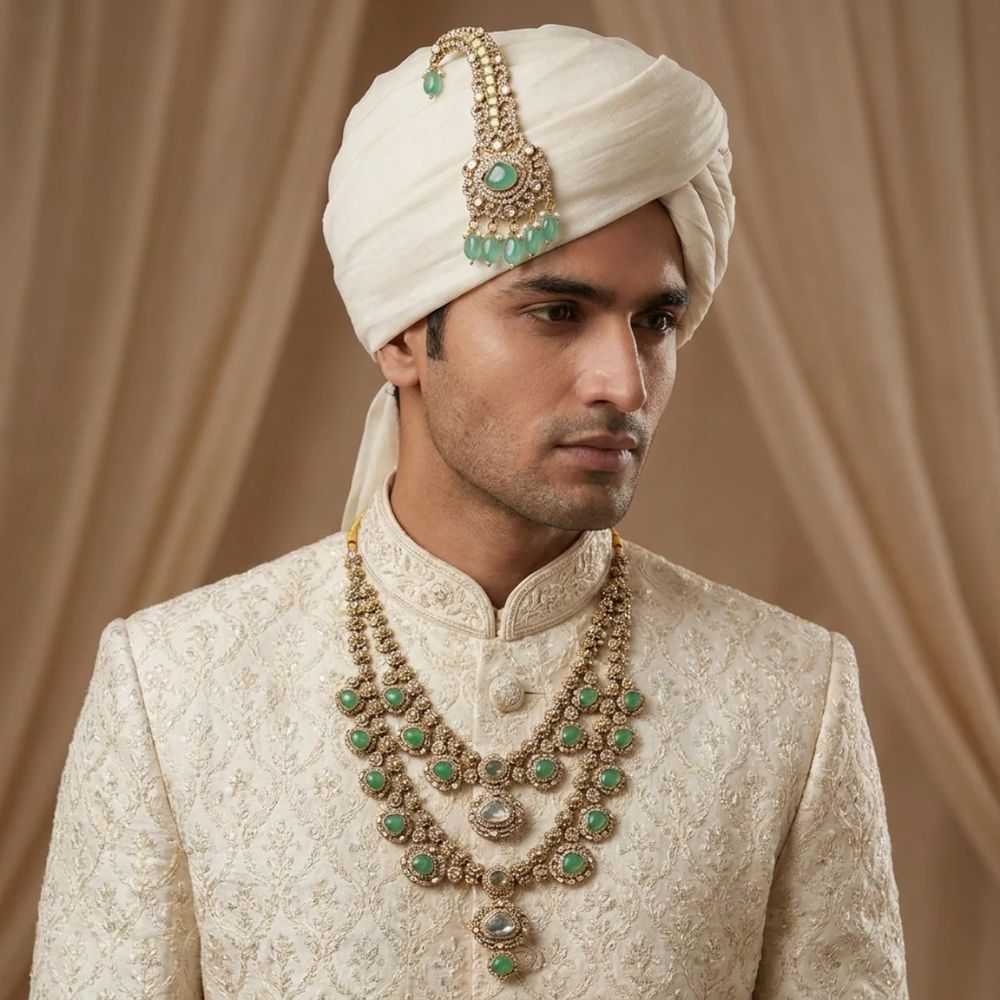 Ishaan Khattar inspired mint mala and Kalangi combo