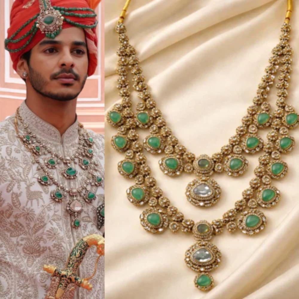 Ishaan Khattar inspired mint mala and Kalangi combo