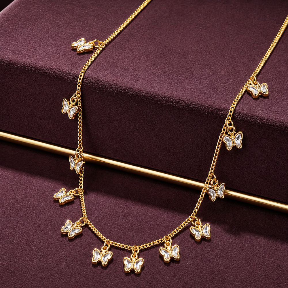 Camila-Butterfly Pendant Chain Necklace