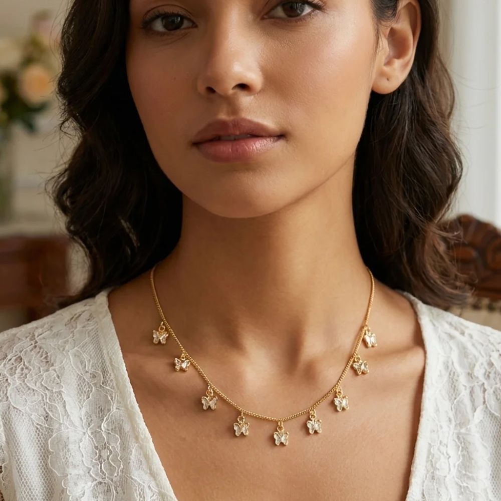 Camila-Butterfly Pendant Chain Necklace