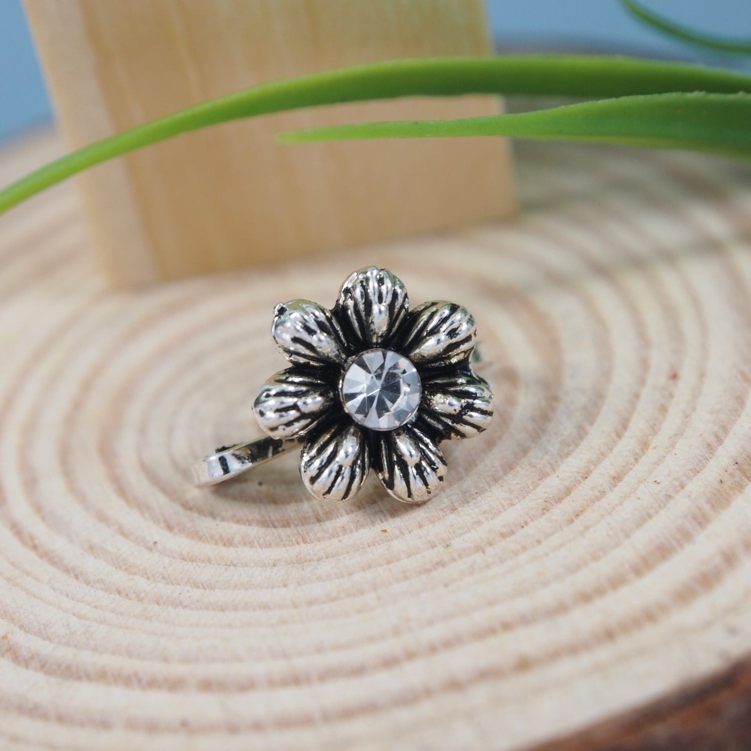 Dishita Oxidised Nose Pin