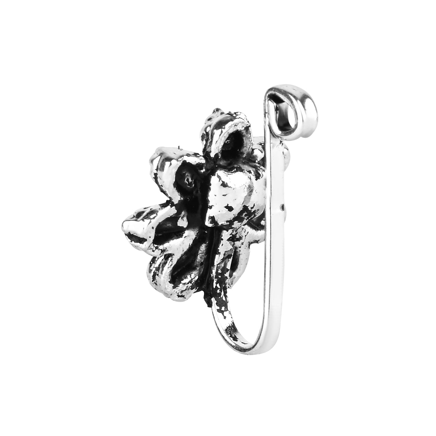 Dishita Oxidised Nose Pin