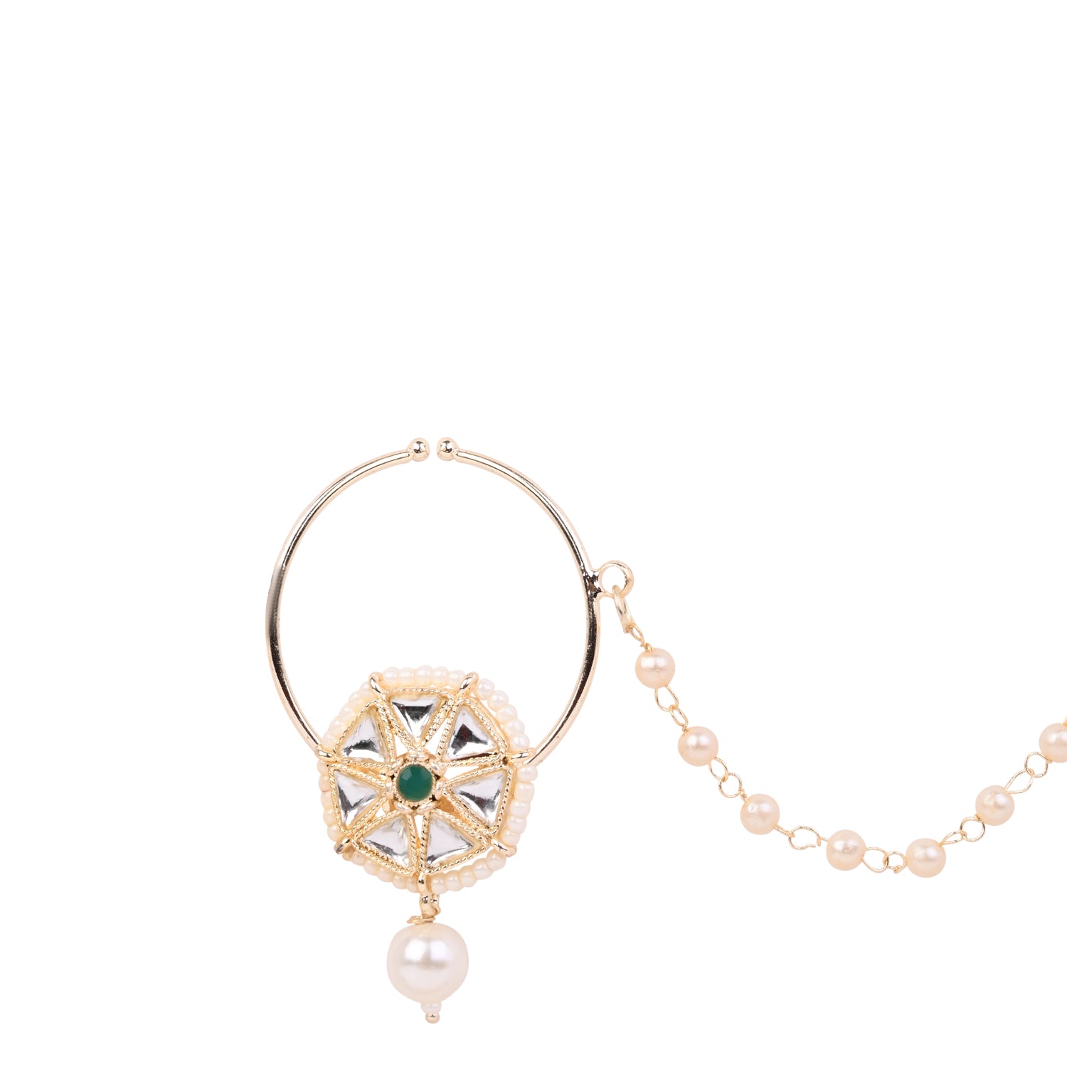 Palakshi - Green Nose Ring