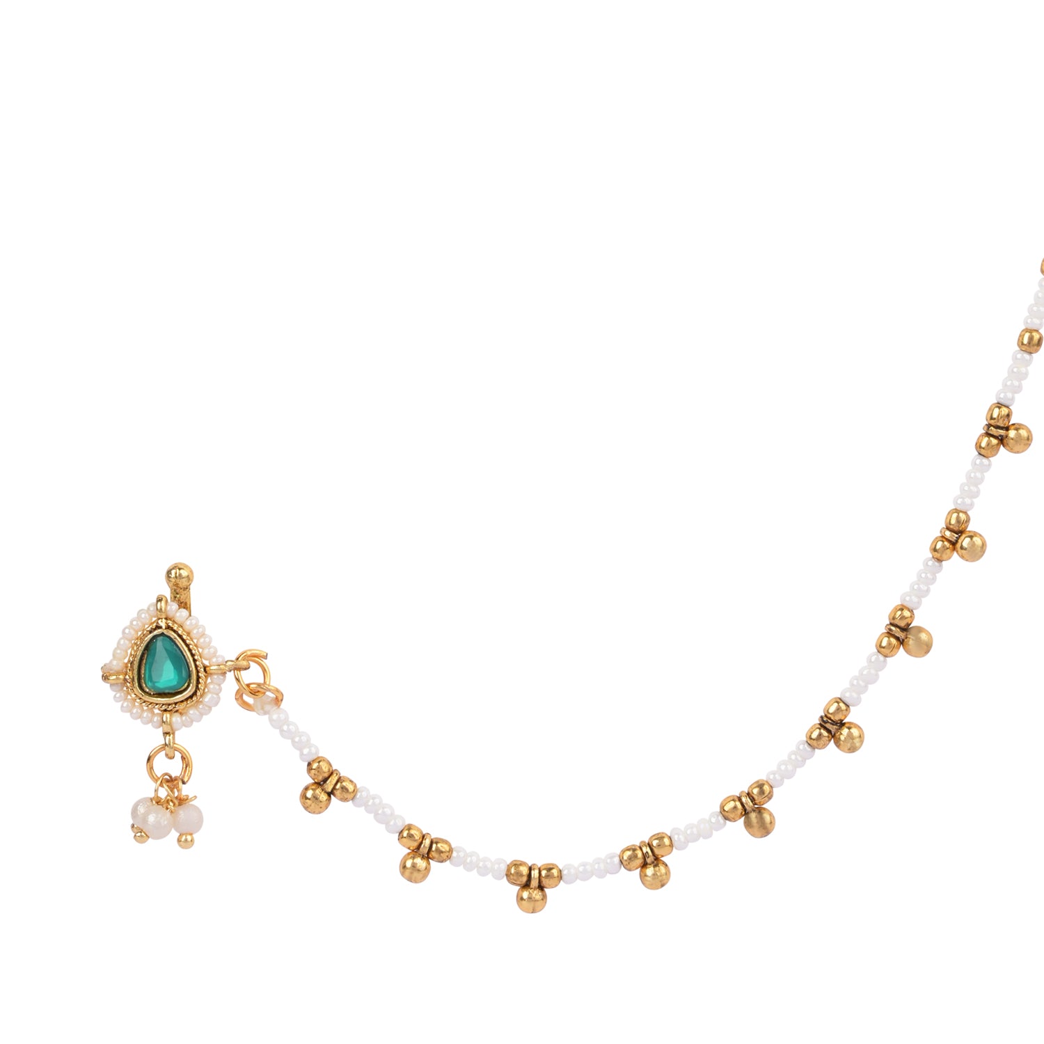 Apoorva - Green Nose Ring