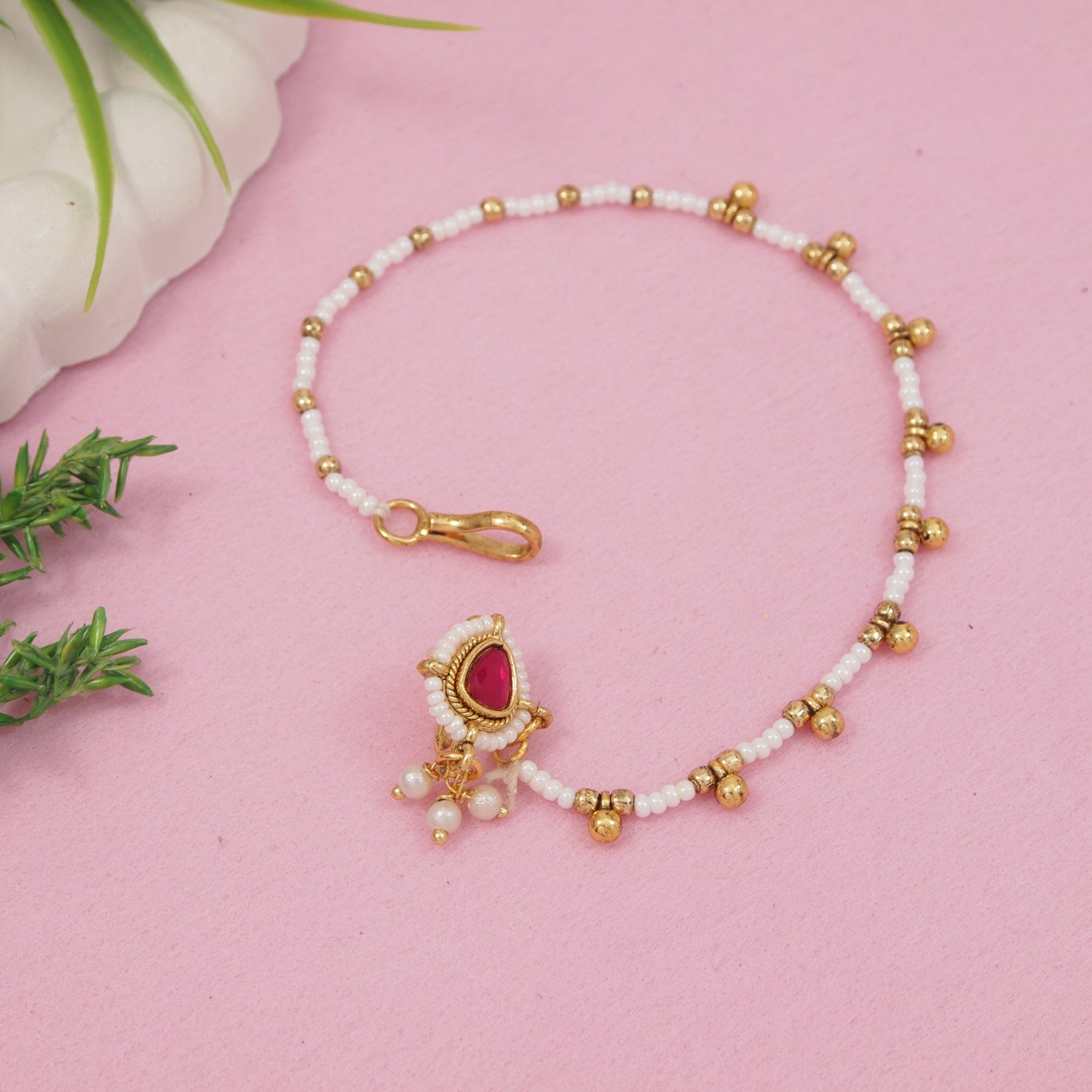 Apoorva - Pink Nose Ring