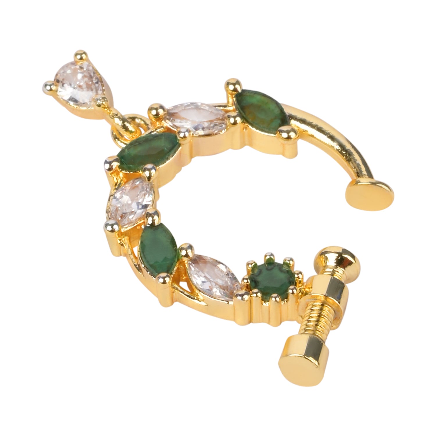 Ritanya - Green Nose Ring