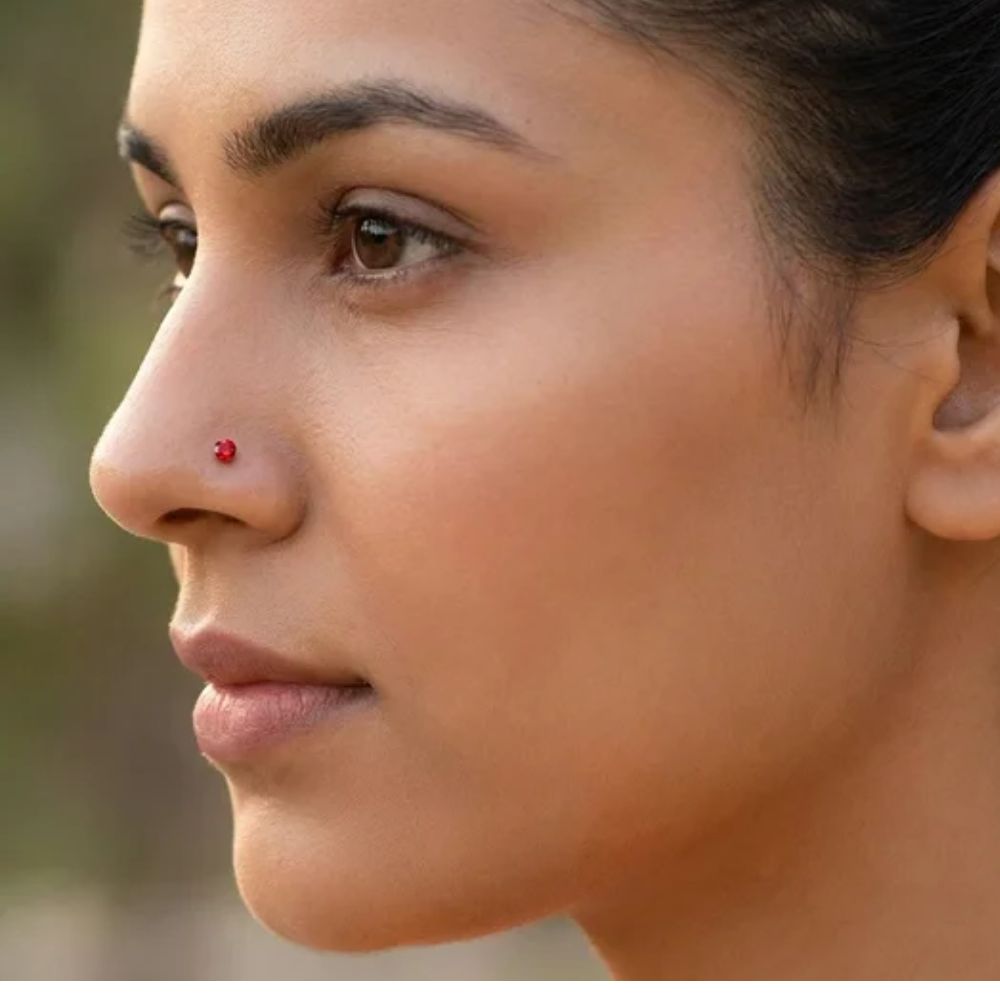 Nysa-Multicolor Crystal Stud Nose Pin Combo Set (Pack of 40)