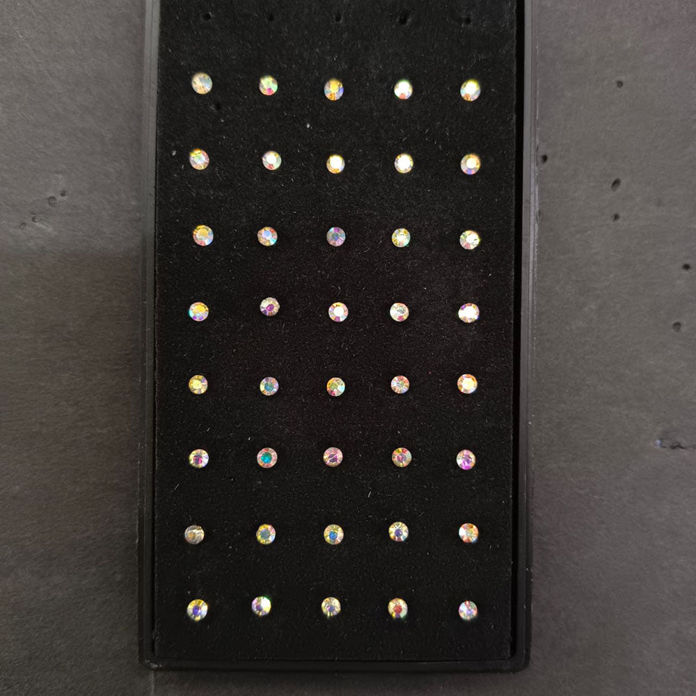 Eily- Crystal Solitaire Stud Nose Pin Set (Pack of 40)