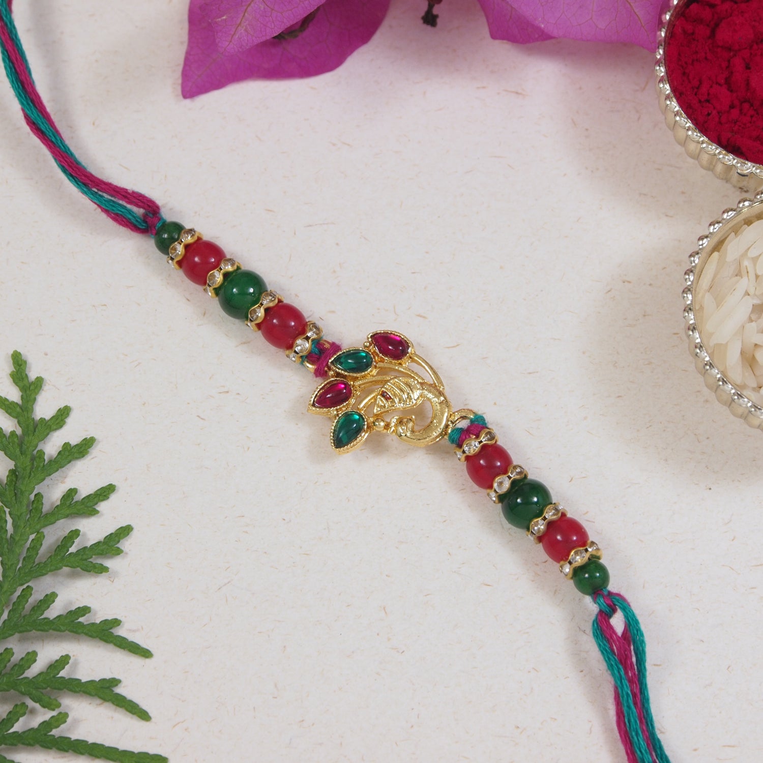 Designer Peacock Rakhi for Brother