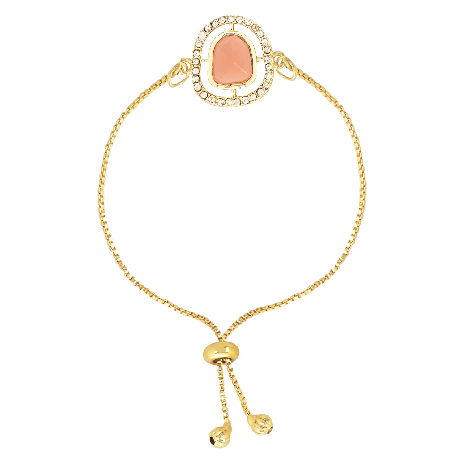 "Special Golden Tone Bracelet Style Bhabhi Rakhi "