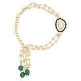 Alluring Pearl & Kundan Lumba Rakhi